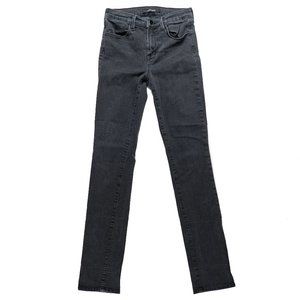 J Brand Women's 27 High Rise Rails Charcoal Jeans